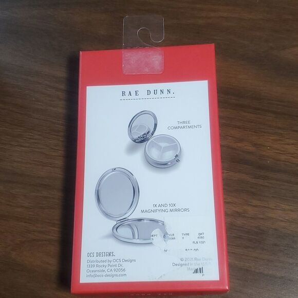 NEW Rae Dunn Compact Mirror & Pill Box Gift Set Blessed & Grateful - Picture 5 of 9